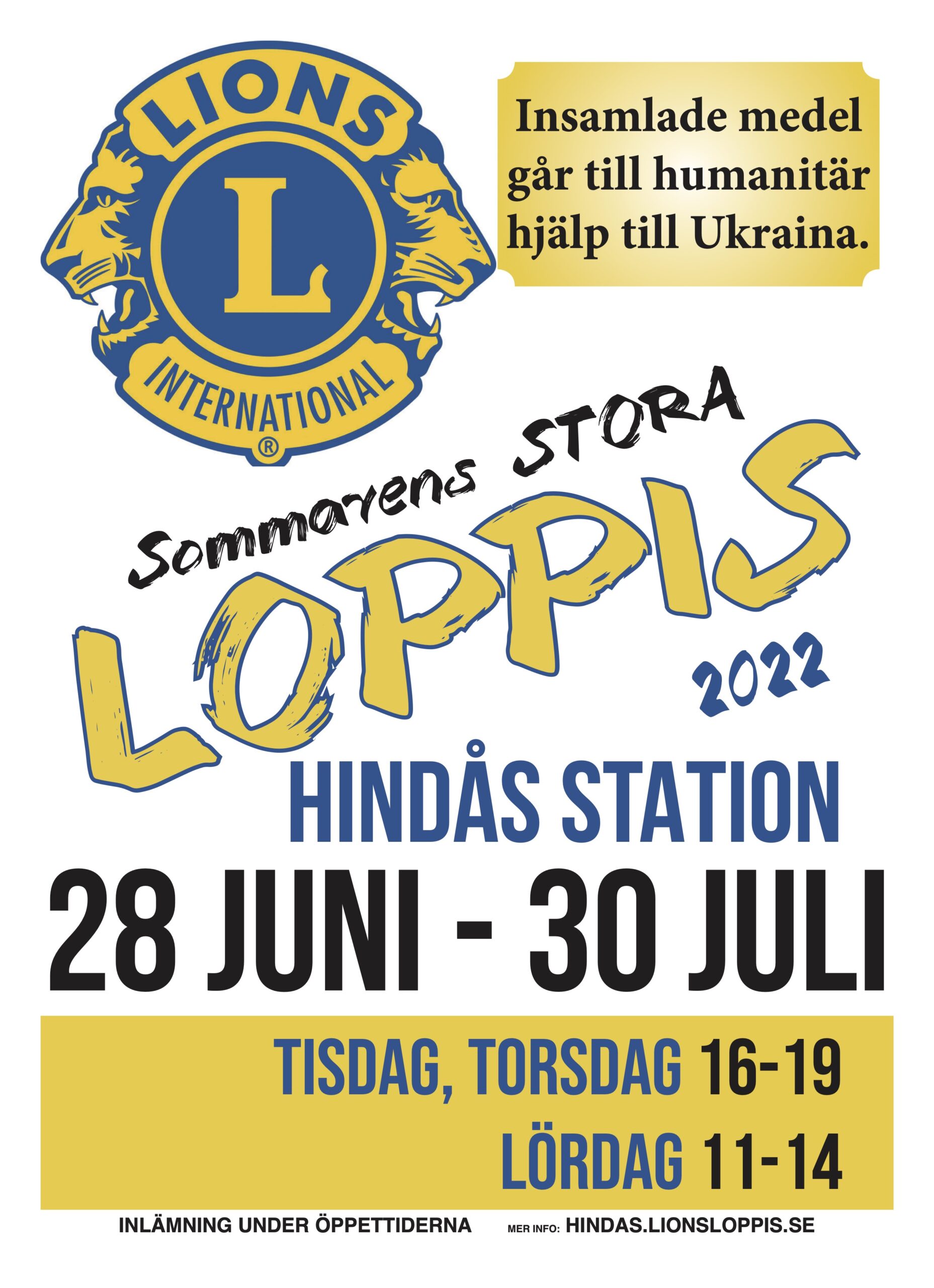 SOMMARLOPPIS 28/6-30/7 Se öppettider! @ Hindås station