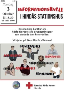 Röda Korsets 7 grundprinciper @ Hindås station